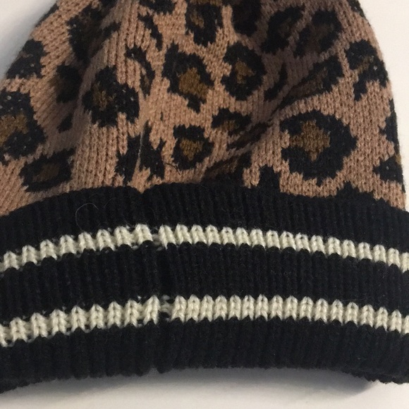 STEVE MADDEN leopard print Tuque One Size - Picture 4 of 5